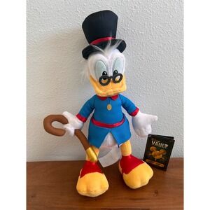 Disney Vault Scrooge McDuck Plush Toy with Cane Top Hat Glasses